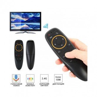 Пульт гироскопический с голосовым управлением Air Mouse G10S 2.4 GHz для Smart TV Android 143122056 фото