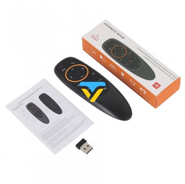 Гіроскопічний пульт з голосовим управлінням Air Mouse G10S 2.4 GHz для Smart TV Android 143122056 фото