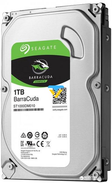 Жорсткий диск Seagate BarraCuda HDD 1TB 7200rpm 64MB ST1000DM010 3.5 SATA III 143122058 фото